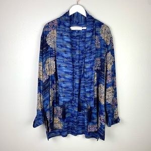 VINTAGE | Chaus Blue Kimono Style Cardigan | Sz 18